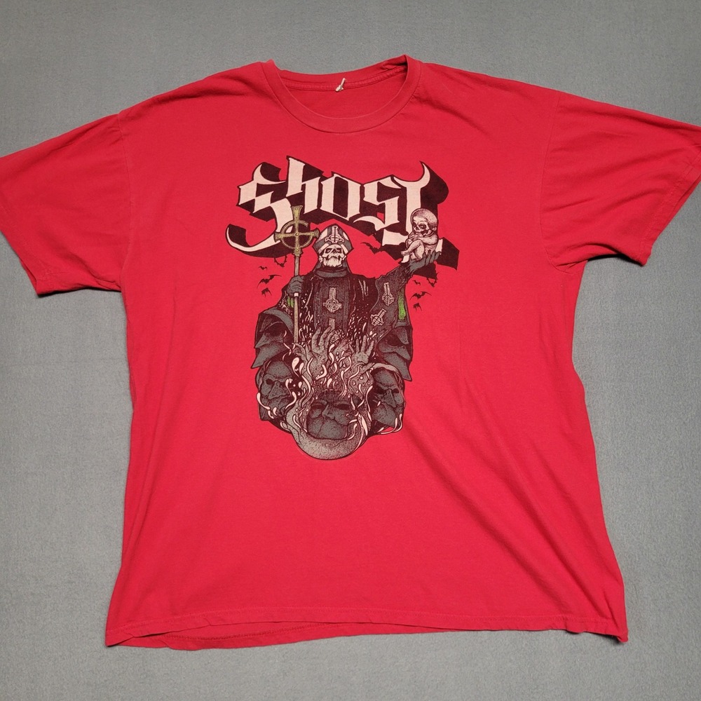 Ghost‎ Band T Shirt Papa Emeritus Graphic Red Milltex Mens 2XL